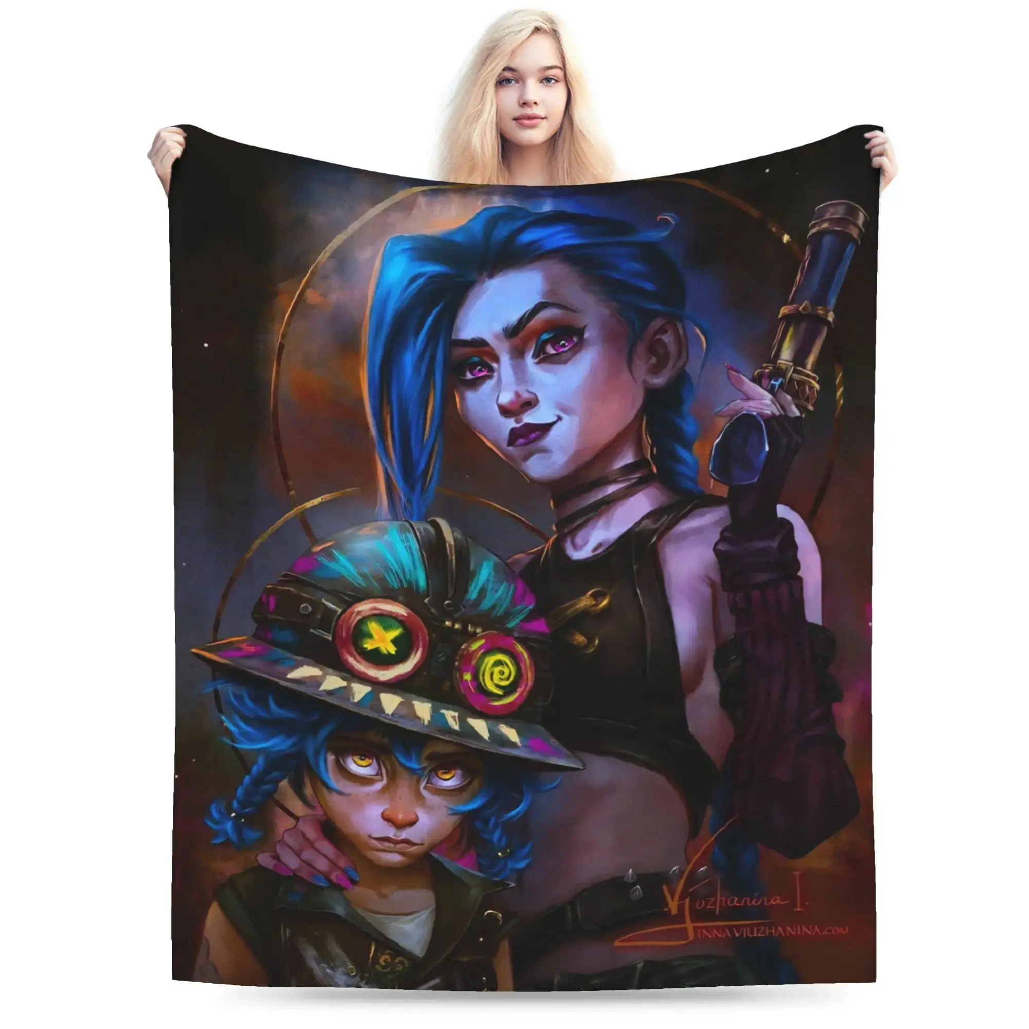 Character Print Flannel Fleece Throw Blanket, Soft Cozy Polyester for All Seasons, Lightweight Single Layer & Multi-Size for Sofa, Couch, or Bed, Living Room Decor, Unisex
