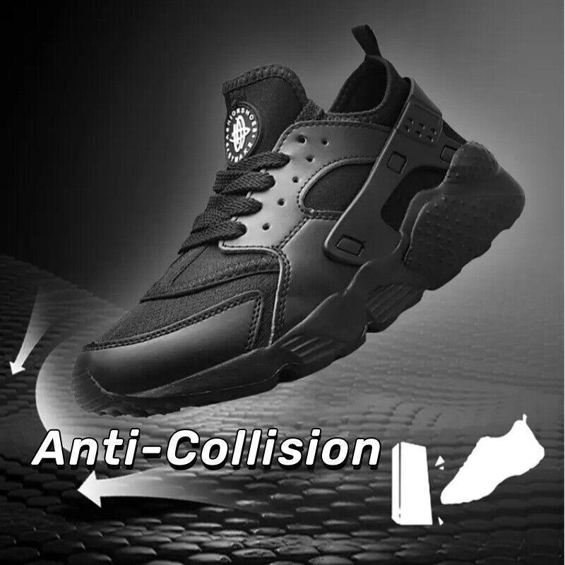 (New)Men/Women Leather Walking Shoes Casual Athletic Running Sneaker Walking Non-Slip Trainer Training Runner Closed Footwear Boy Comfort Black Retro Thick-Sole Casual Sneakers  sneaker
