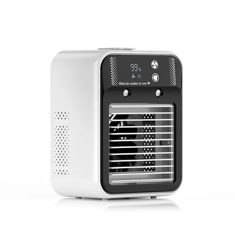 New Cold Fan with Two Wind Speed Settings, Dual Mist Modes, 500ML Water Tank, 3000mah Battery, Ideal for Bedroom and Office Use
