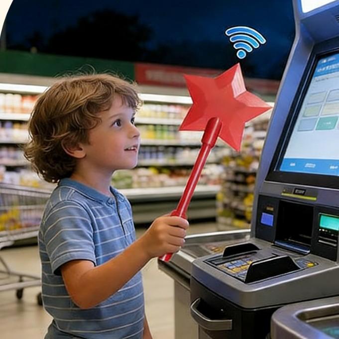 3D Printed Magic Wand, Contactless Tap to Pay Wand, Starlight Payment Clip for Easy Mobile Transactions, Tech Gadgets for Magic Enthusiasts, Stylish Payment Accessory 3D Printed Magic Wand, Contactless Tap to Pay Wand, Starlight Payment Clip for Easy Mobile Transactions, Tech Gadgets for Magic Enthusiasts, Stylish Payment Accessory