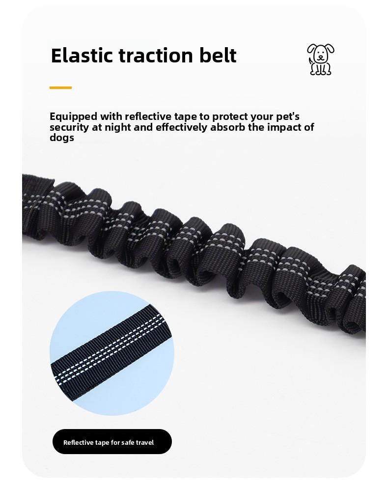 Pet Car Safety Belt, Multifunctional Elastic Retractable Leash for Medium & Large Dogs, Anti-Pull Walking Lead