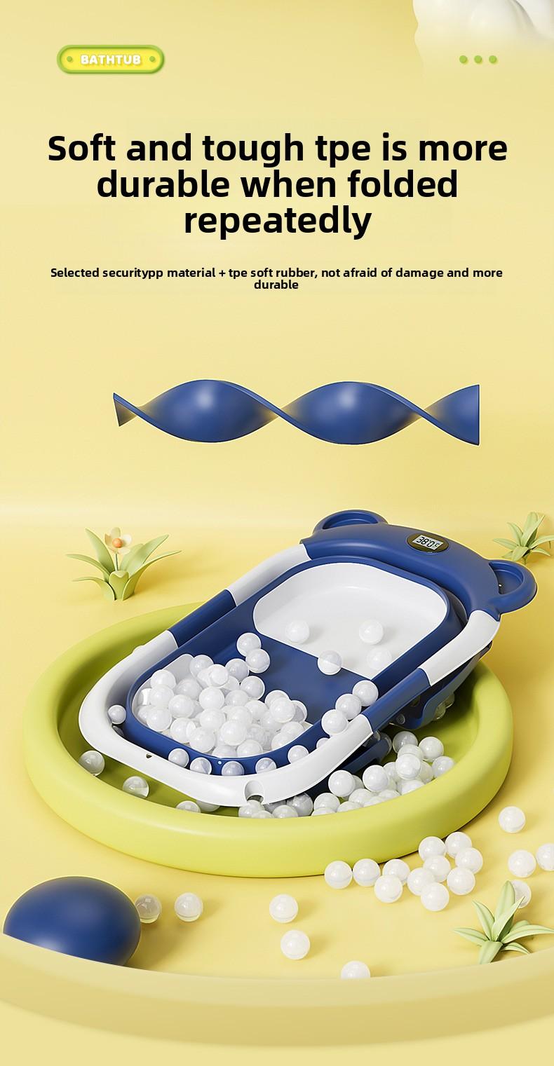 Must-Have Baby Essential!Collapsible Bath Tub for Sit & Lay Bathing