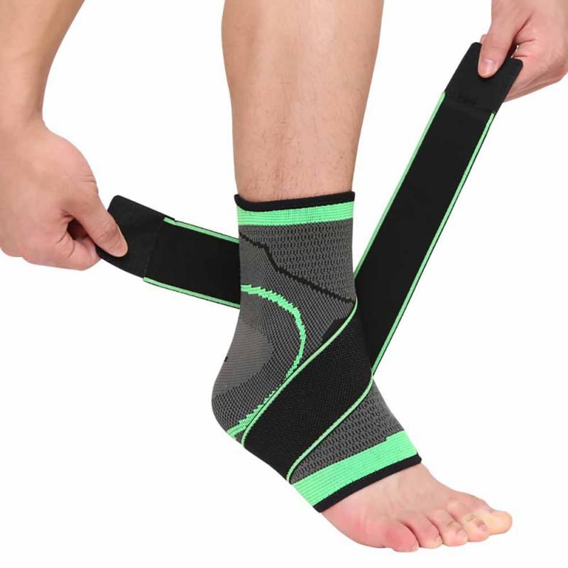 Ollas Ankle Support Brace, Adjustable To Wrap Around The Ankle, Suitable For Football, Basketball, Volleyball, Running Healthcare Tool Man Green（1Pc）
