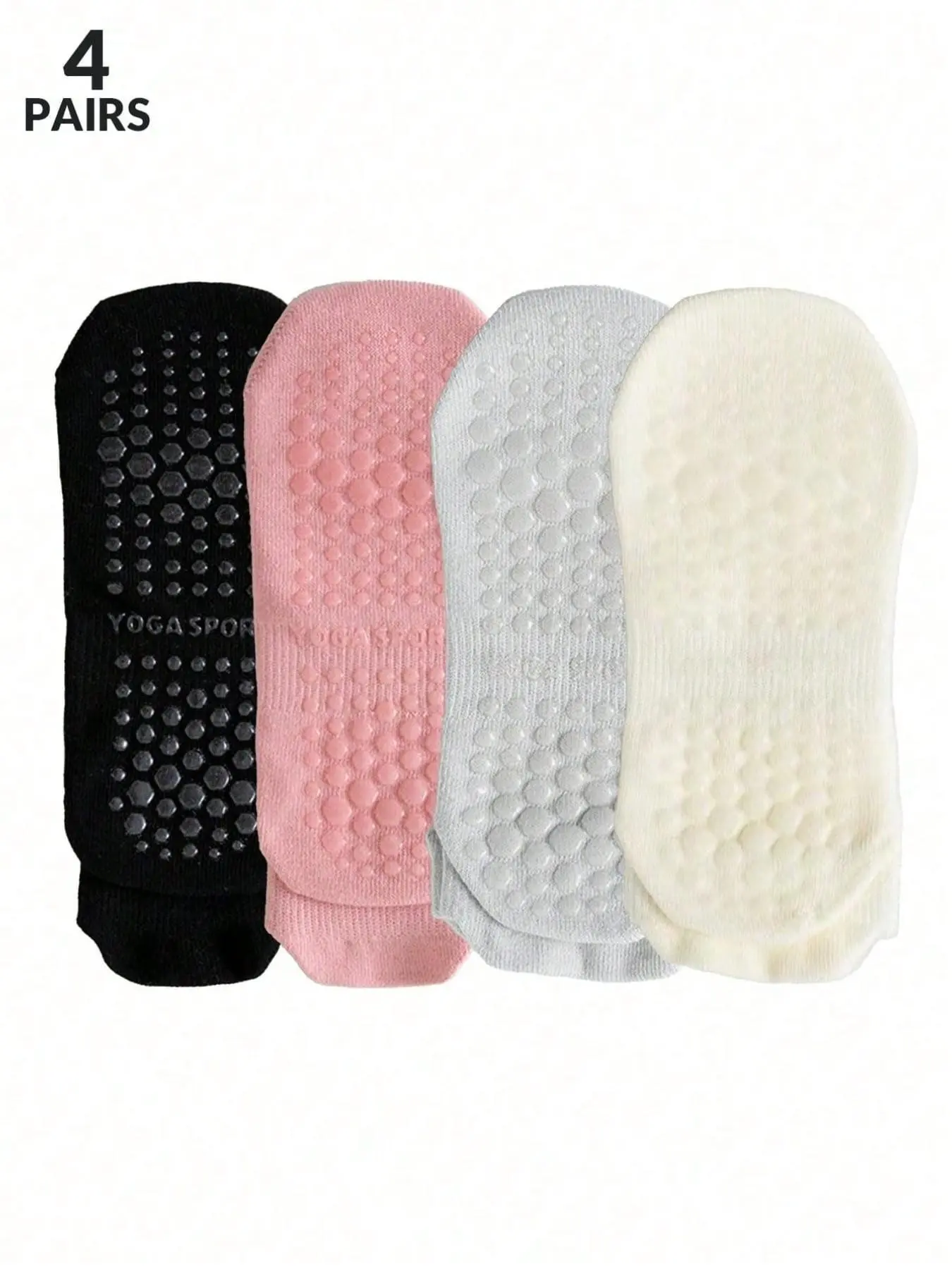 Women's Breathable Mesh Socks, Non-Slip Silicone Grips, Moisture-Wicking, Quick-Dry Knit Fabric, Ideal for Yoga, Dance, Pilates, Indoor Fitness, Gift
