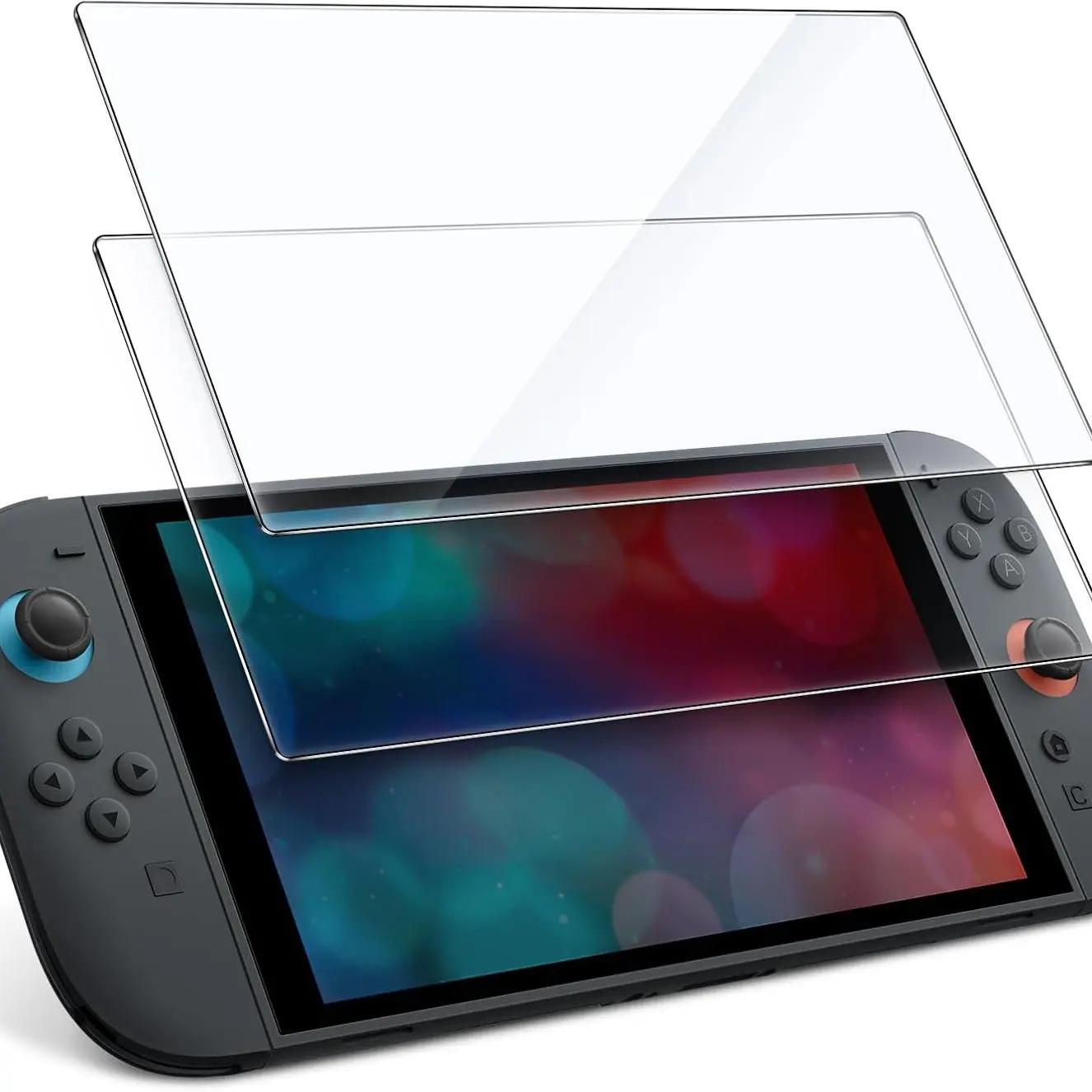 Nintendo Switch2 7.9-Inch Tempered Glass Screen Protector, 9h Hardness, Durable, Bubble-Free Anti-Scratch Design, Includes Alignment Kit