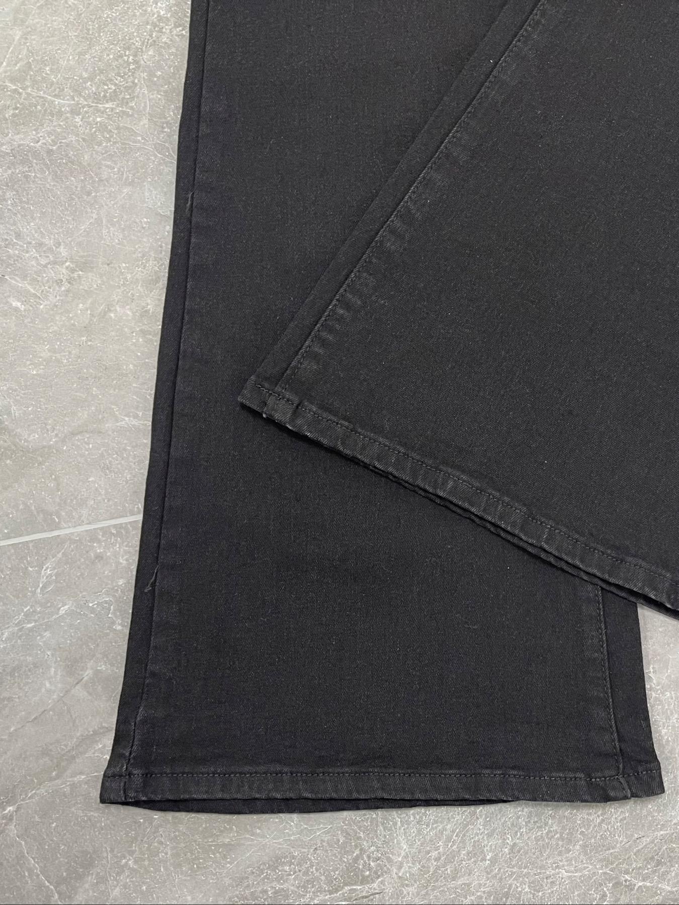 【Plus Size】 Basic Solid Color Flare Leg Jeans, Casual Comfy Denim Pants for Daily Wear, Women's Bottoms for All Seasons