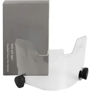 Football Visor Helmet Clear Visor, Scratch Resistant, UV Block, Anti-Fog, Anti-Cracking.Fits Youth and Adult Football Helmets.