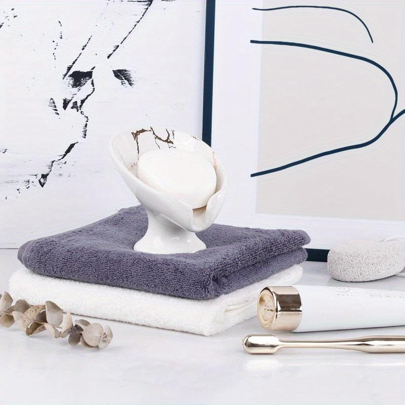 Creative Marble Pattern Soap Dish, Drain Soap Tray, Soap Dish Holder, Bathroom Accessories