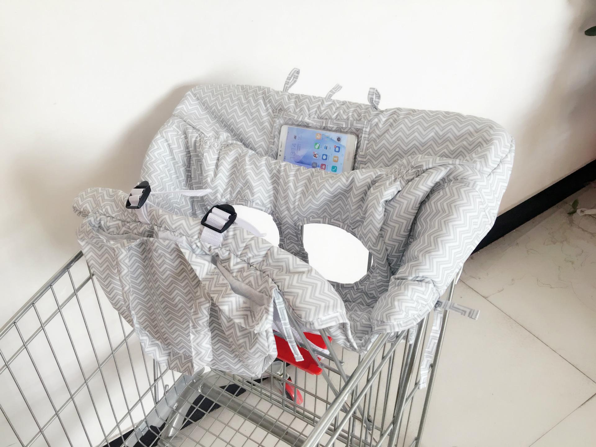 Ultimate Safety for Baby!Portable Shopping Cart & High Chair Cushion for Toddlers