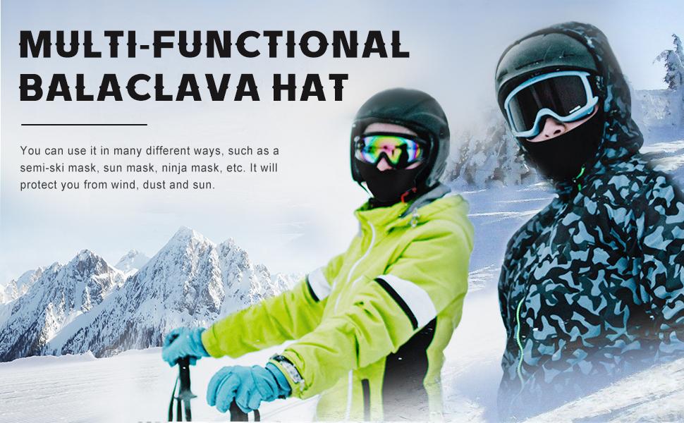 Balaclava Ski Mask Full Face, UV & Wind Protection Face Mask for Summer Hot Weather, Breathable & Lightweight Balaclava Face Mask Cycling Motorcycle for Men Women (Light Blue)