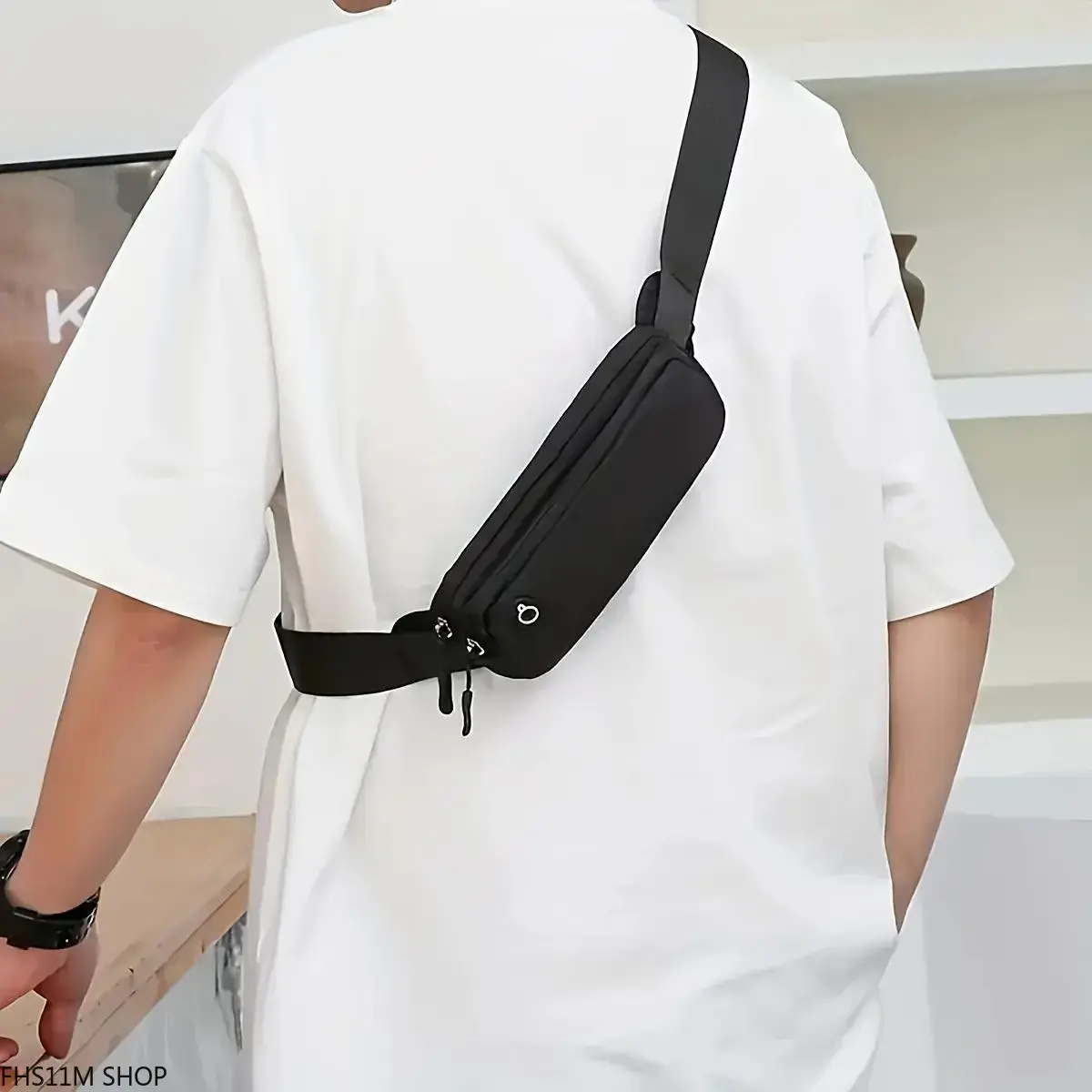Ultra Thin Nylon Fanny Pack Waterproof Lightweight Crossbody Commute Fitness Gorpcore EDC Summer Essentials Men Premium Sling Bag
