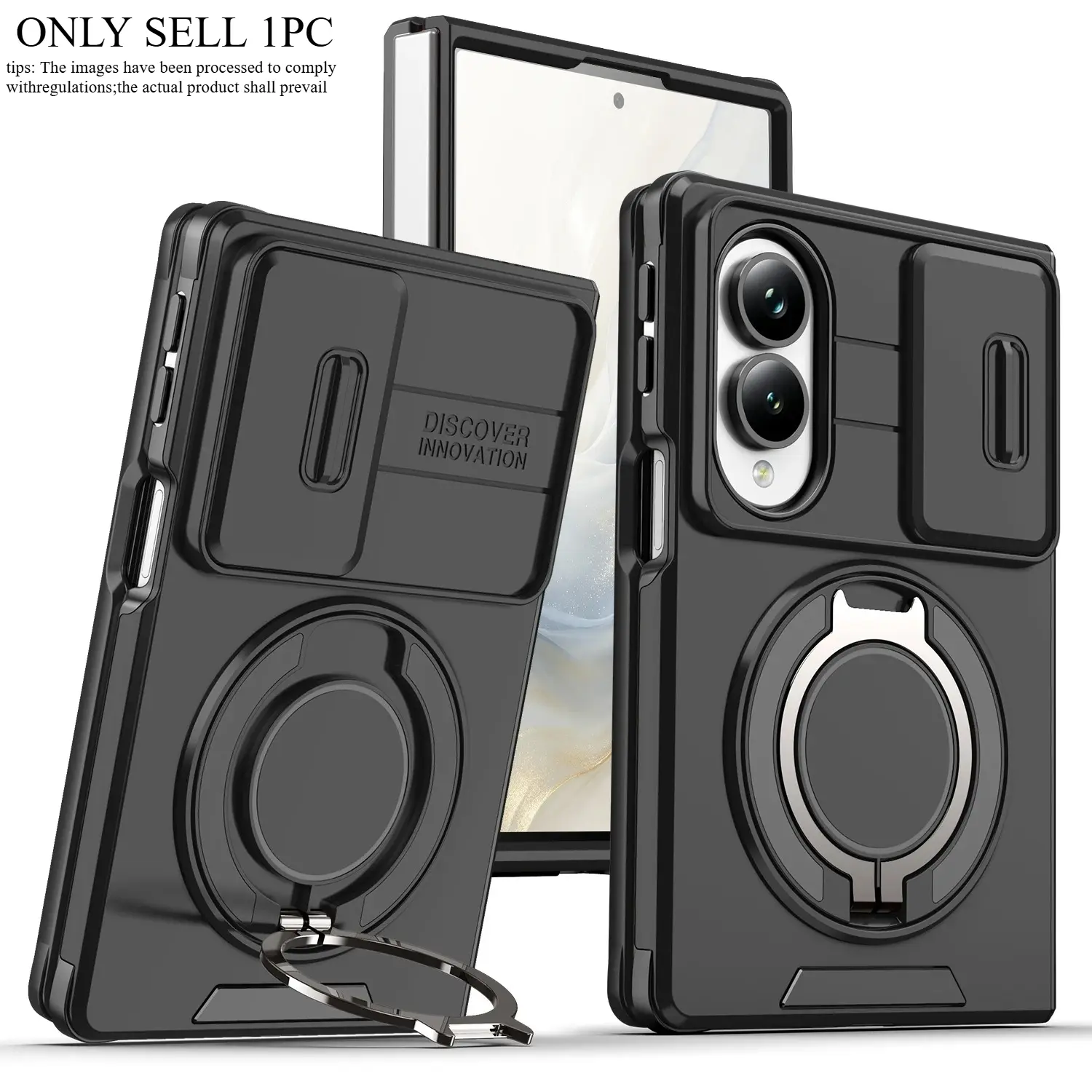 360 ° Rotating Bracket Folding Magnetic Phone Case, For Samsung Galaxy Z Fold8 Wide 7  Anti Drop And Shockproof Protective Cover