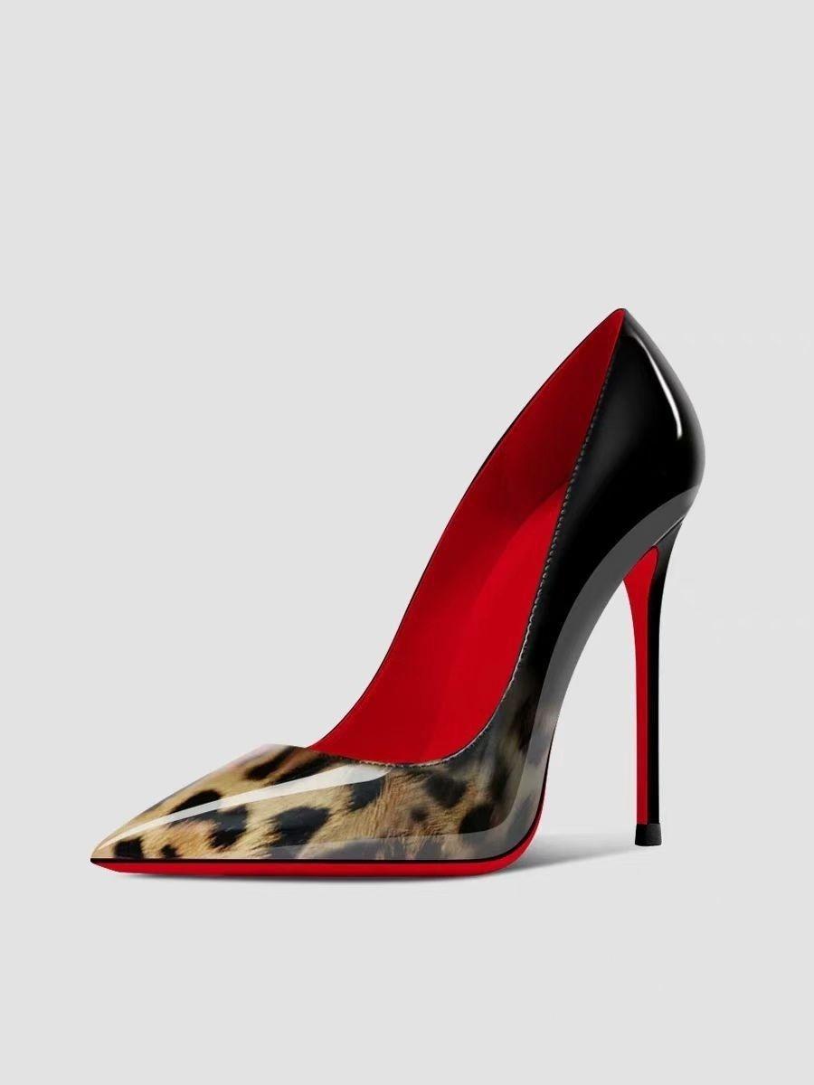 Women's Stiletto Pumps, Elegant Pointed Toe Patent Leather High Heels in Solid, Gradient & Animal Print Colors, Fashion, Classy, High Heeled Shoes, Chic Party Shoes, Elegant Formal Shoes
