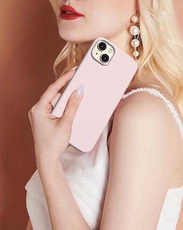 Compatible with iPhone 14 Case, Liquid Silicone Case [with 2X Screen Protectors], Full Body Shockproof Protective Cover Slim Thin Phone Case for iPhone 14 6.1 inch, Stone