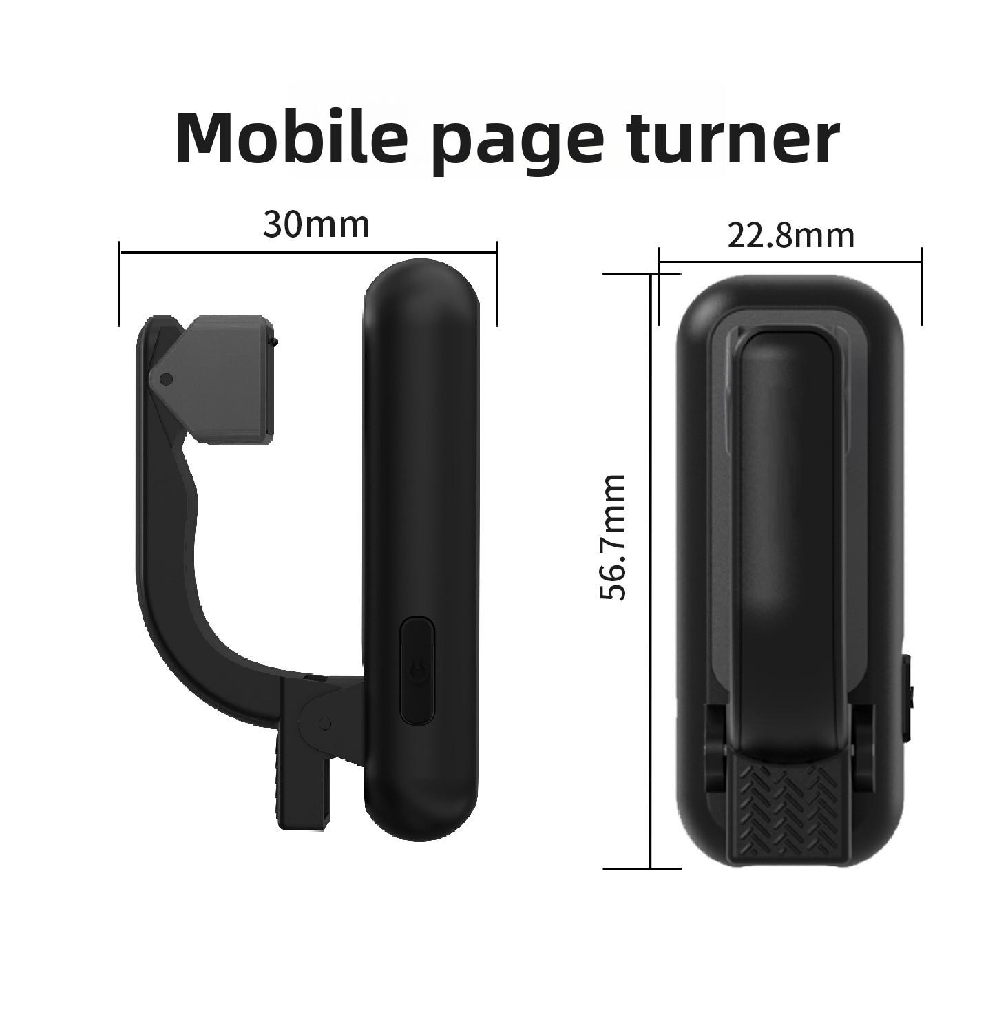 Versatile Wireless Page Turner & Camera Remote for Kindle, iPhone, iPad & Android Tablets with Rechargeable Lithium Battery & USB Charging