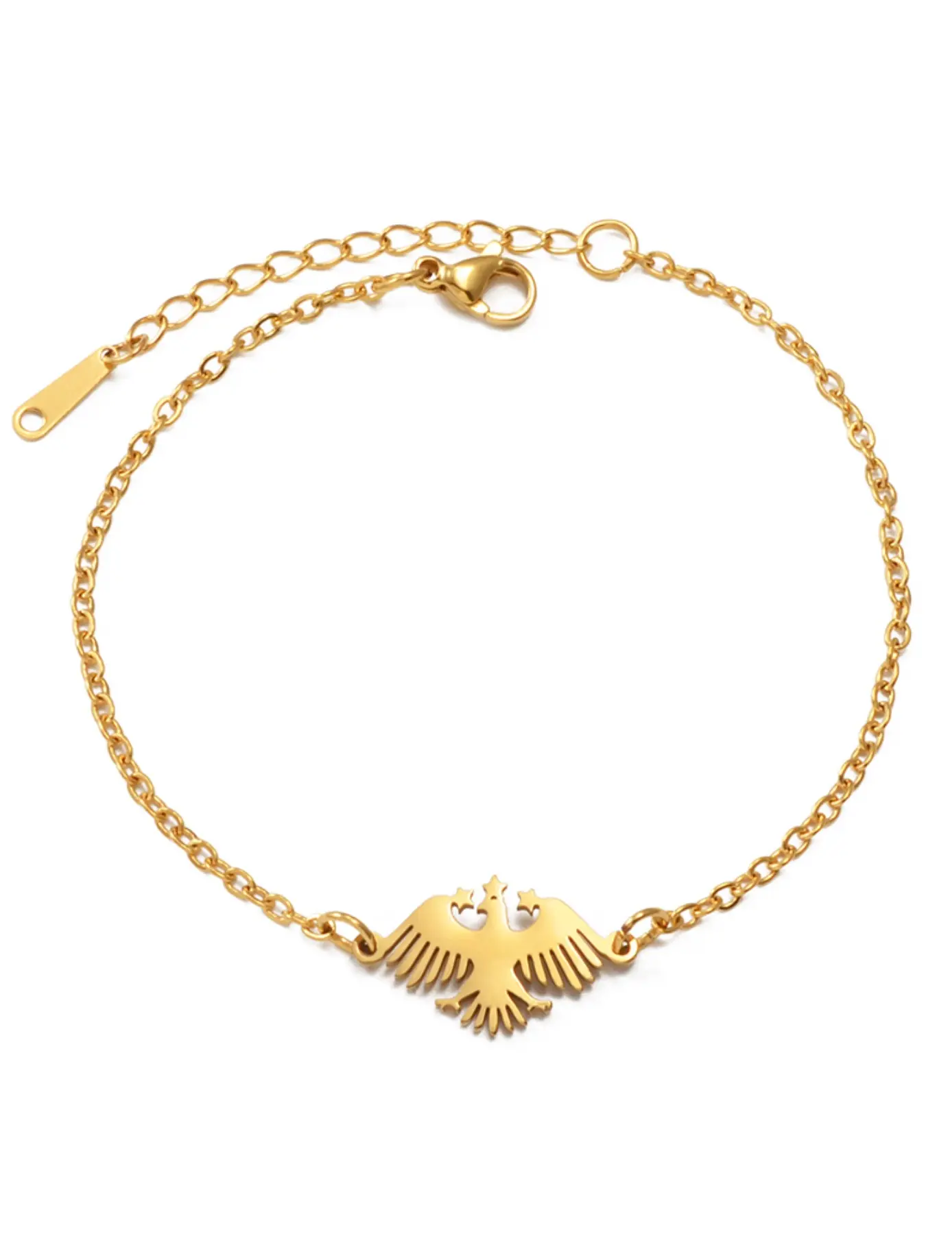 1pc New Syria Eagle Flag Bracelets For Women Ethnic Syrian Jewelry Stainless Steel Hand-Chain Fashion Cool Accessories