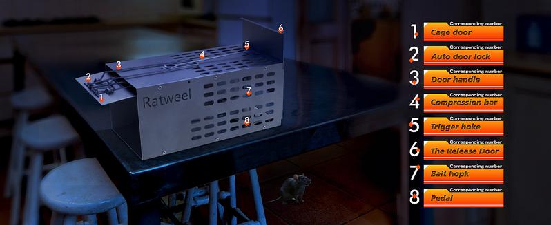 Humane Trap Live Mouse Trap Indoor Catch and Release Animal Cage Multi Large Bait Outdoor Reusable Chipmunk Mice Voles Rodent That Work (1)