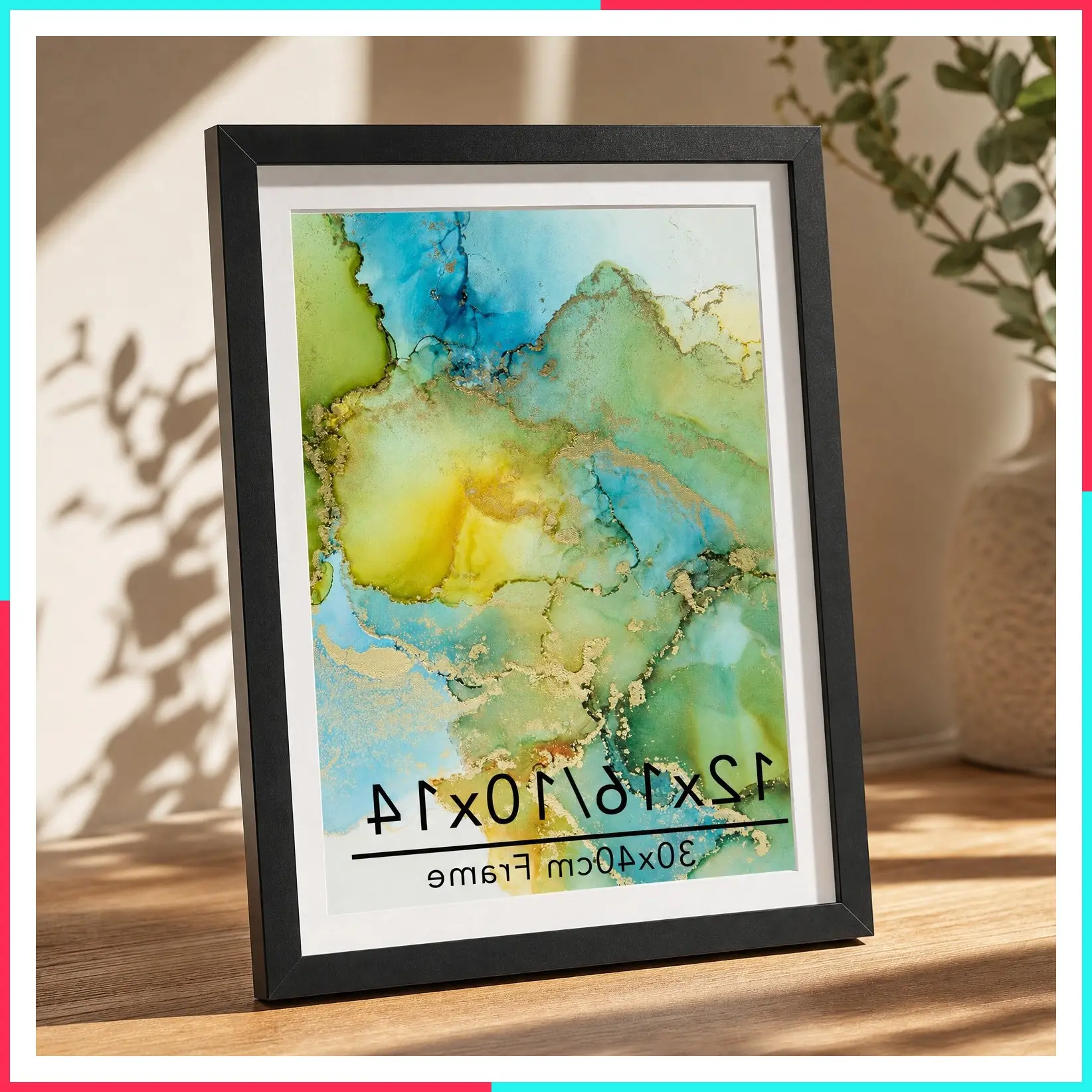 Black Wood 12x16 Picture Frame with 10x14 Mat for 30x40cm Diamond Art Painting, Wall Hanging, Display 10x14 with Mat or 12x16 without Mat, 1 Pack