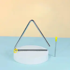 1pc Triangle Iron Instrument, Stainless Steel Triangle Bell, Percussion Musical Instrument for Teaching Knock Puzzle