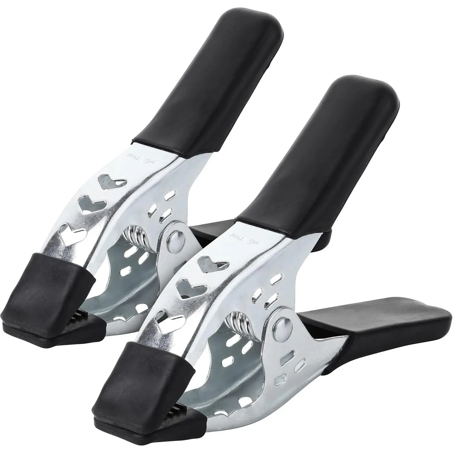 - Spring Clamps, 6 Inches, 2 Pack, PVC-Coated Tips | Heavy Duty Metal Spring Clamps, Backdrop Clips, 2.2 inch Jaw Oing for Crafts, Backdrop Stand, Woodworking