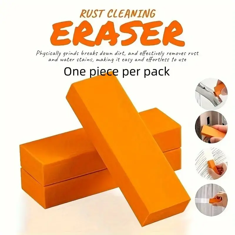 Stainless Steel Cleaning Eraser, Kitchen Water Stain Remover, Rust Removal Tool, Durable Surface Cleaner, Easy-To-Use Design