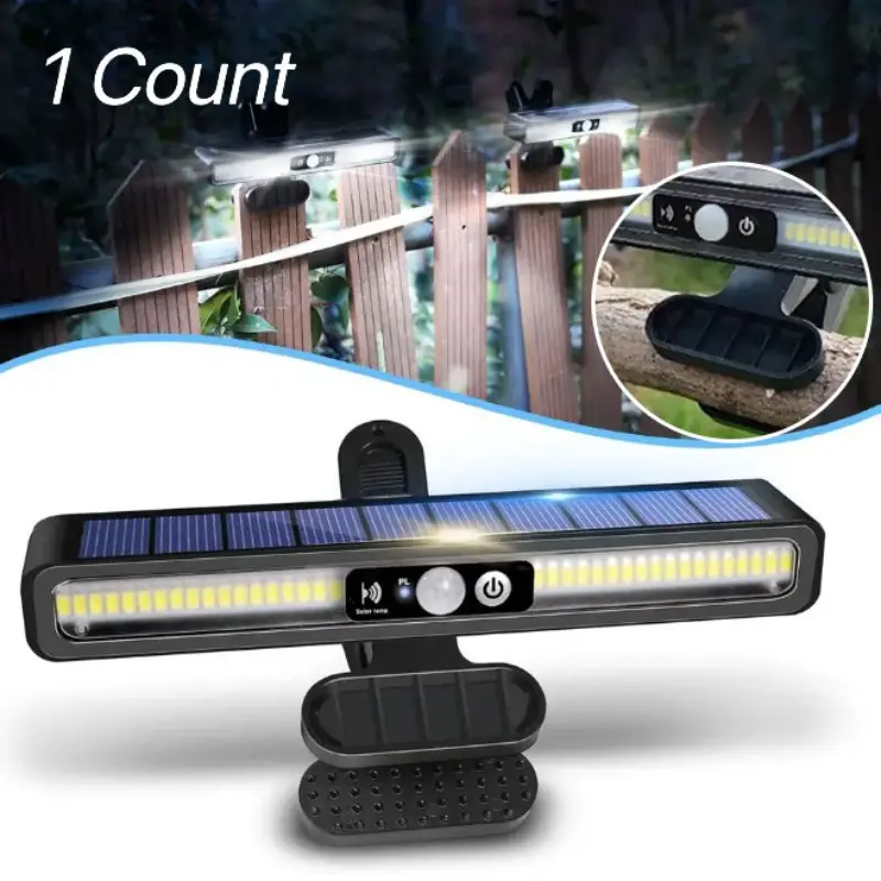 Wild Bright Solar Motion Sensor Light, Waterproof Fence Light, 36led Detachable Solar Lamp, Outdoor Wire Mesh, Garage, Camping