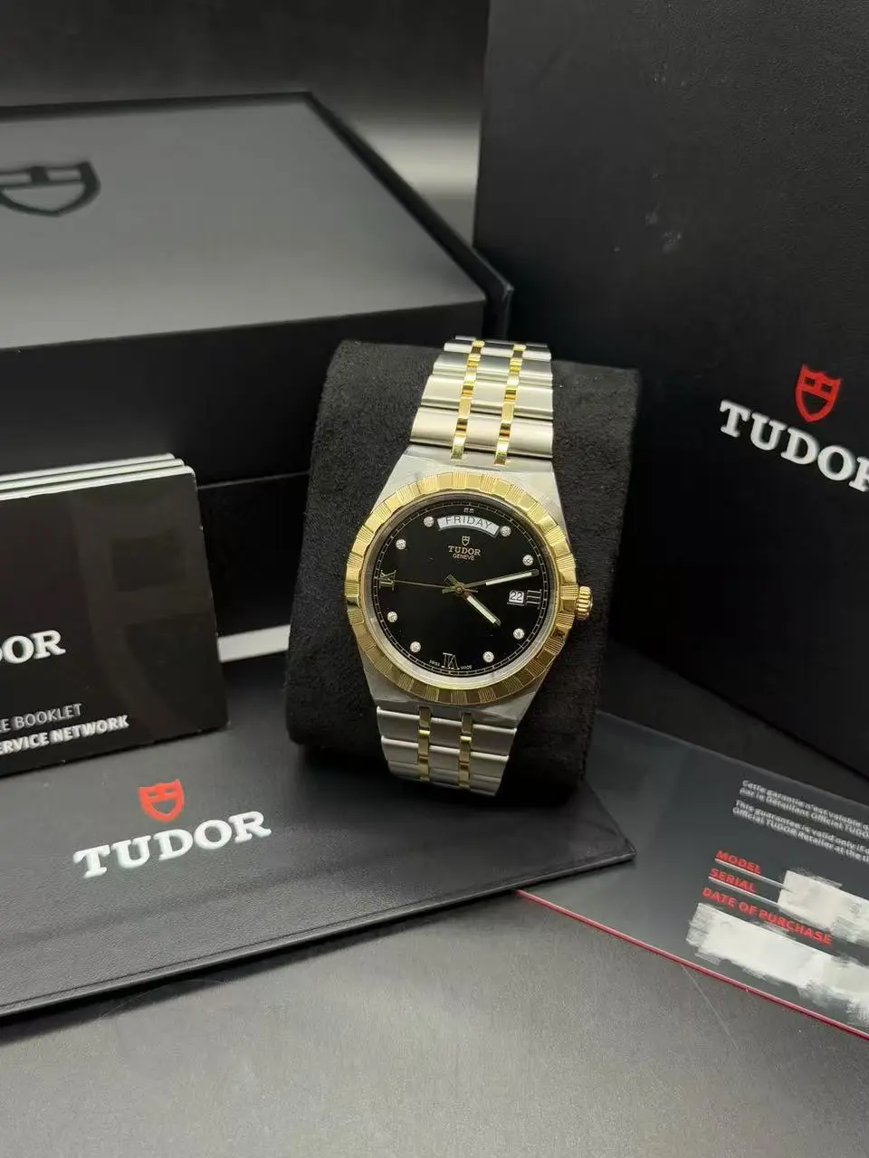 Tudor Royal Series M28603-0005, automatic winding, stainless steel case, 41 mm, complete set