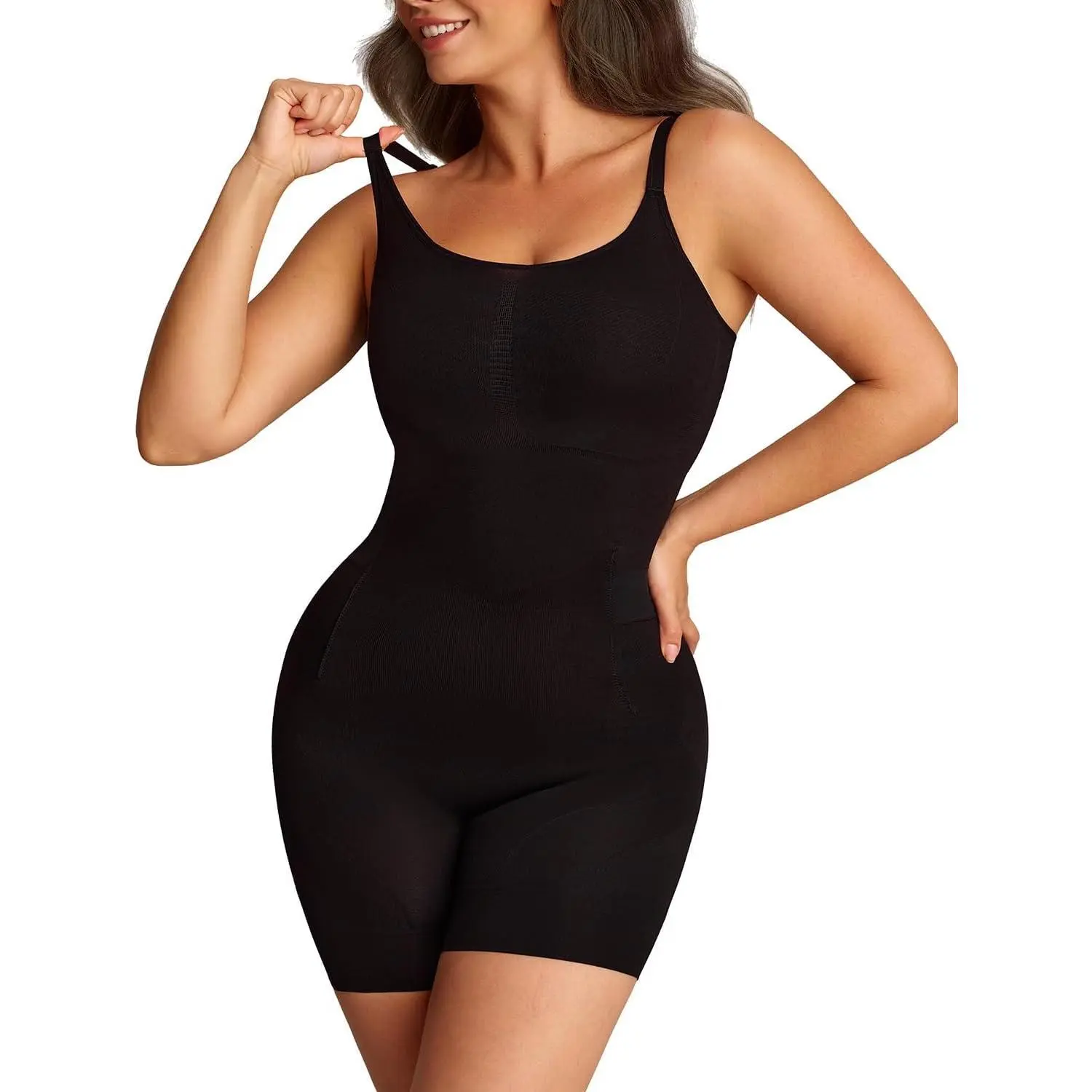 [Snatched] SheCurve Easyslide Bathroom-Friendly Seamless Shapewear Bodysuit - Tummy Control & Back Support Body Shaper for Skirts & Blouses