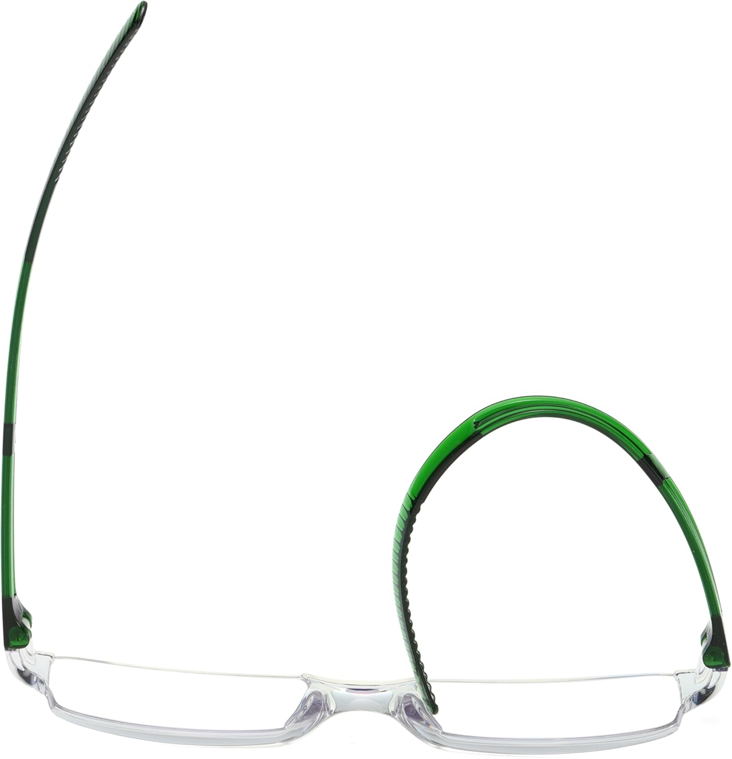 3 pairs of reading glasses, blue light blocking glasses, computer reading glasses for men and women, fashionable rectangular one-piece glasses frame+1.5(Emerald Green)