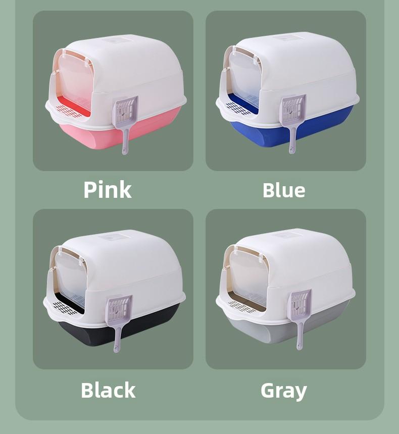 Extra Large Cat Litter Box, Fully Enclosed, Splash-Proof, Odor-Proof, Pet Cleaning Products