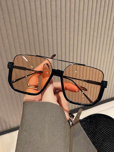 Women's Fashionable Metal Sunglasses, Trendy Casual Sunglasses for Everyday Use, Fashion Accessories for Outdoor Activities, Fashionable Frames Sunglasses