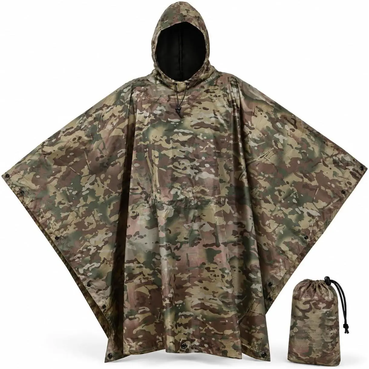 Baby Military-Style ACU Rip-Stop Camouflage Multi-Use Rain Poncho