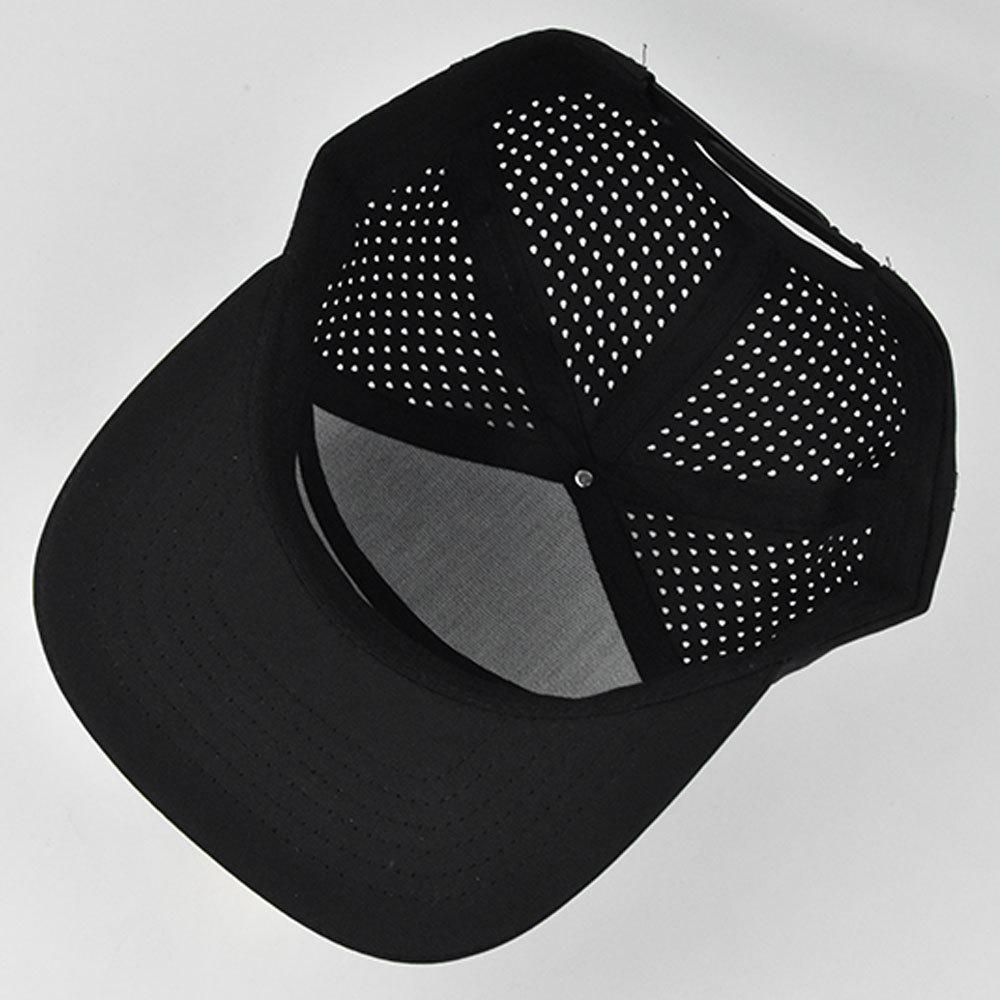 Cross-border 6-panel hard-brim flat cap adult mesh cap advertising hip-hop cap custom logo curved brim sunshade cap