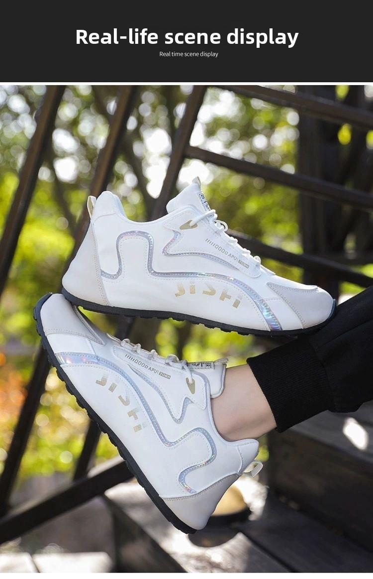 Men's Non-Slip Soft Sole Casual Sneakers, Comfortable Closed Toe Athletic Trainers for Men Outdoor Activities & Daily Walking