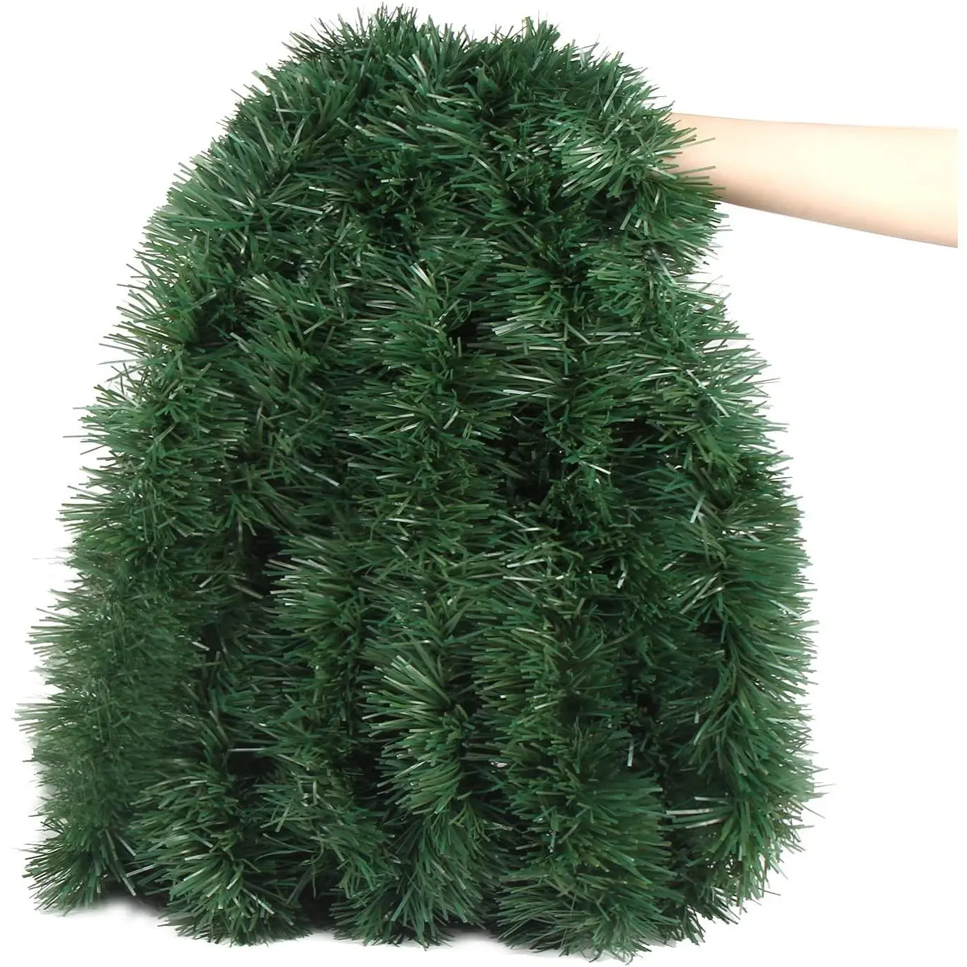 32.8 Ft Lightweight Plastic Synthetic Durable Christmas Twist Garland, Artificial Vine Soft Greenery Tinsel Garlands & Swags, Colorful Festival Decor for Party, Home Supplies