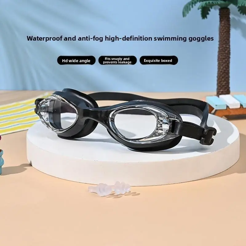 Unisex Adult Non-Prescription Swimming Goggles with High-Definition Anti-Fog Lens, Waterproof Eyewear for Water Sports Training
