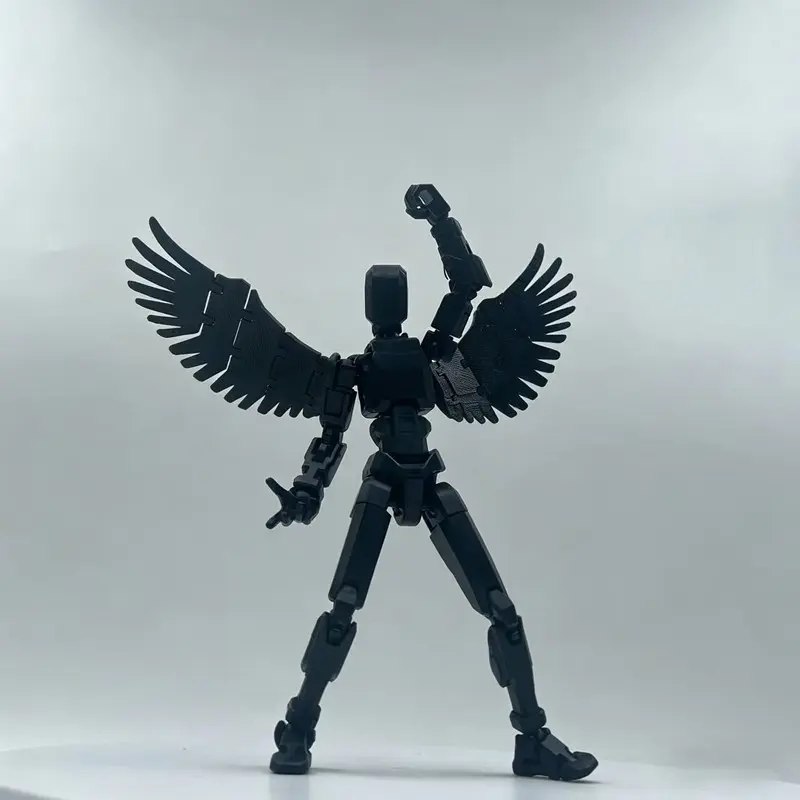 T13 Action Figure Angel and Devil Gift, Jointed Doll Figurine, 3D Printed Collectible, Stem Interactive, Halloween Christmas Birthday Gift, Collectible Articulated Model