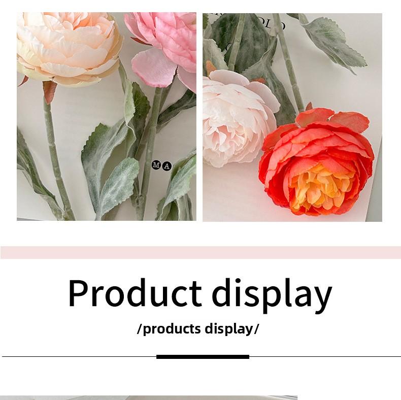 Artificial lily flowers, faux flower arrangements, bouquets for living room and dining table decorations, floral ornaments, peonies, high-end flower arrangements