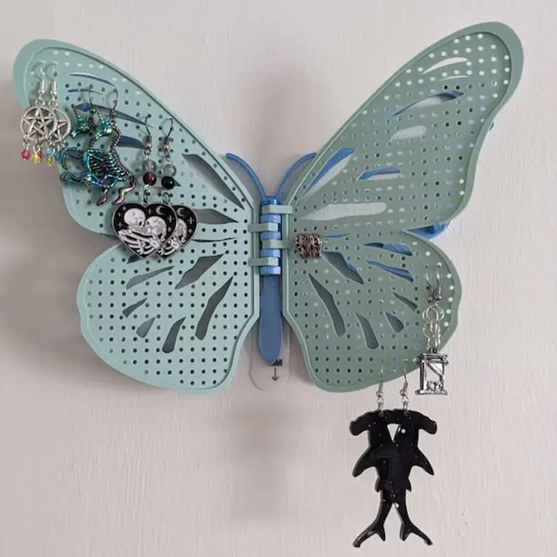 Gothic Jewelry Holder Butterfly Storage Box, Mystical Butterfly Necklace Hanger, Witchy Jewelry Organizer Gift