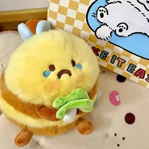 20cm Cute Sha Bee Plush Toys Pendant Cai Bee Plush Super Soft Honey Jar Plush Doll Bed Sleep Pillow Birthday Gifts for Kids