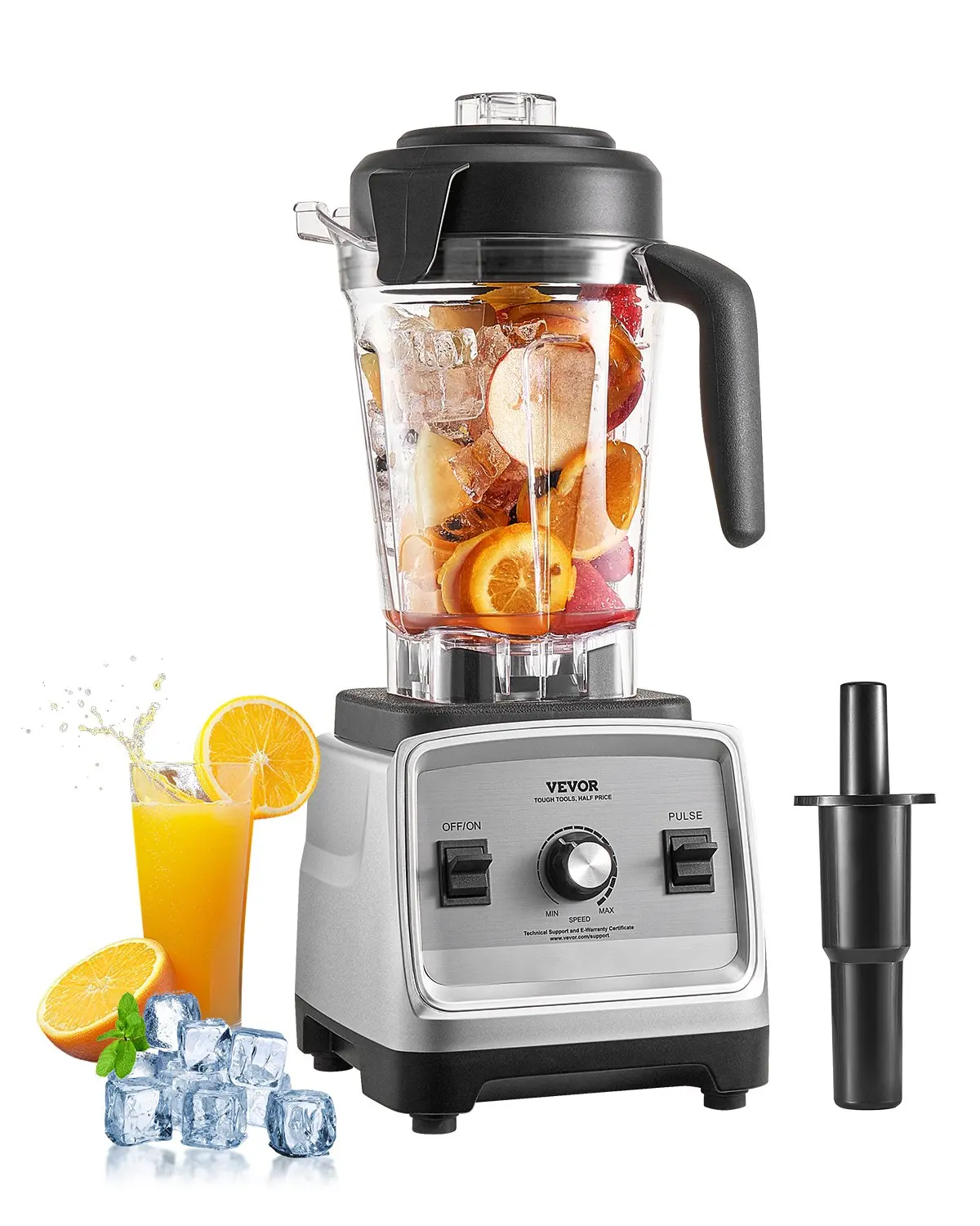 VEVOR Blender for Smoothies, 85 oz 1400W, Professional Blender with Powerful Motor, Multi-Functional Food Processing Blender for Smoothie/Milkshake/Juice, Fits for Kitchen