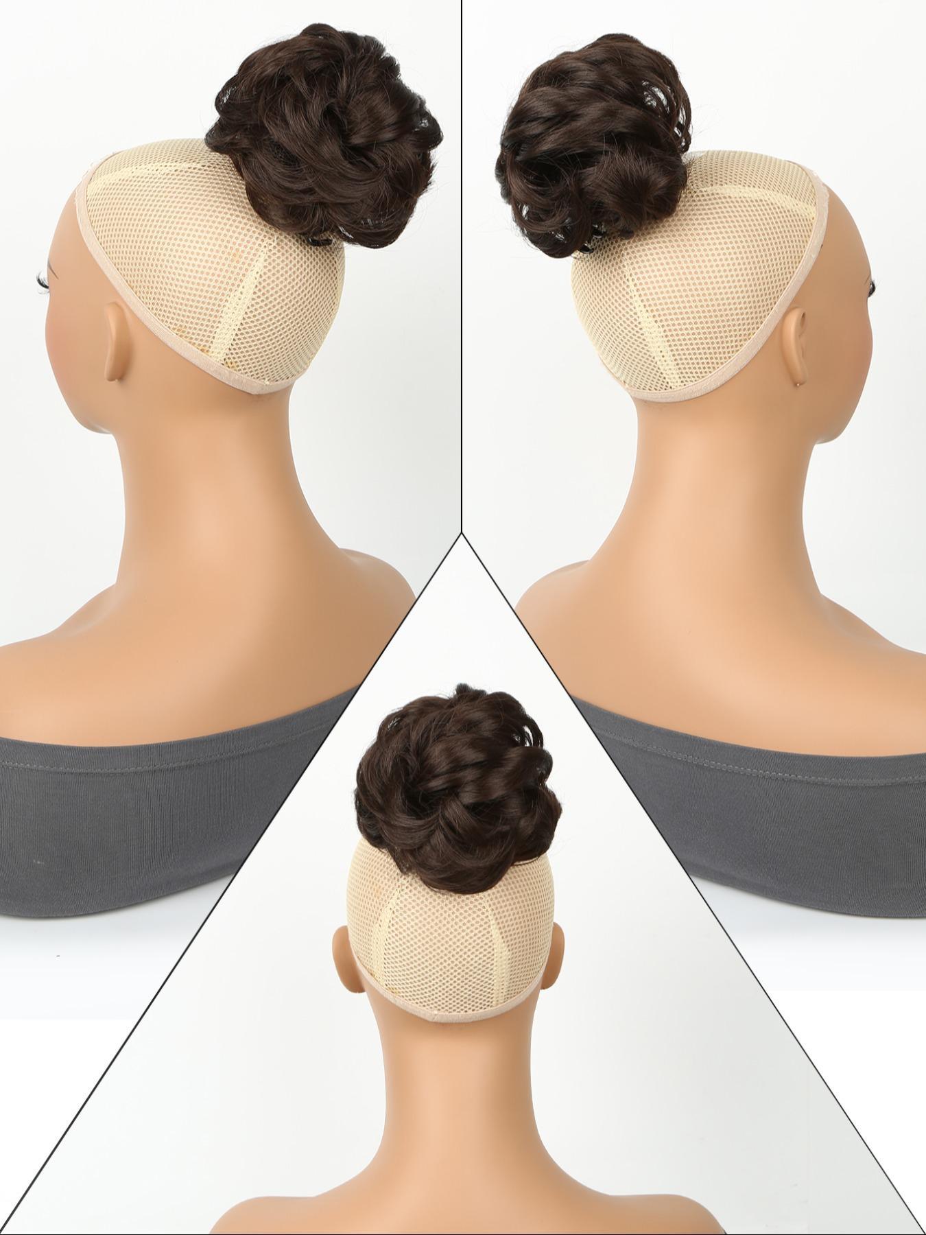 6 Inch Claw Clip Messy Bun Synthetic Soft Hairpieces, Wavy Curly Bun Clip, Synthetic Messy Bun Hair Extensions, Hair Clip, Hair Piece for Women