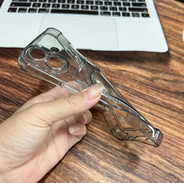 [Clear iPhone Case] Clear iPhone Case - Transparent Card Slot Protection Mobile Phone Case for iPhone 16 15 14 13 12 11 Series Anti-Fall Back Shell