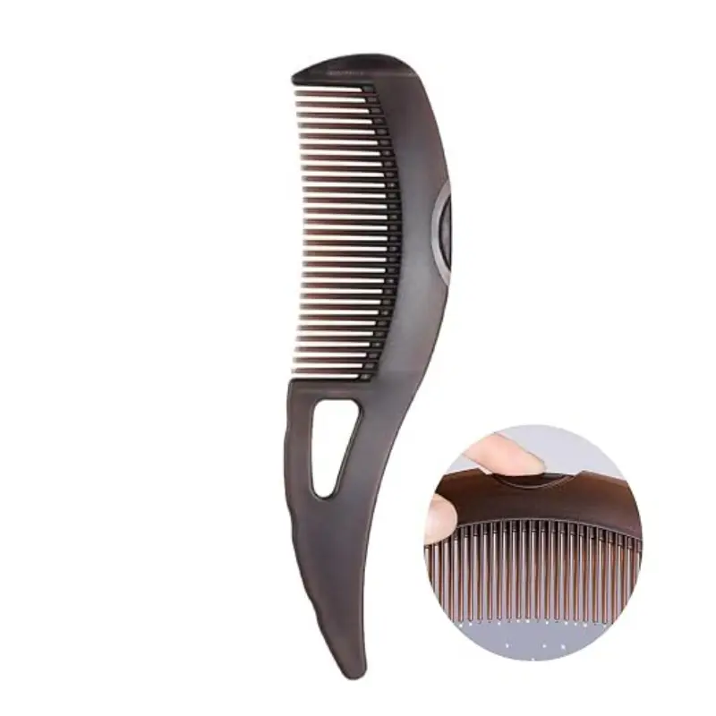Self-Cleaning Dandruff Comb with Hollow Teeth Design, Massage Handle, Scalp Detox Brush for Exfoliating & Oil Control, Suitable for All Ages