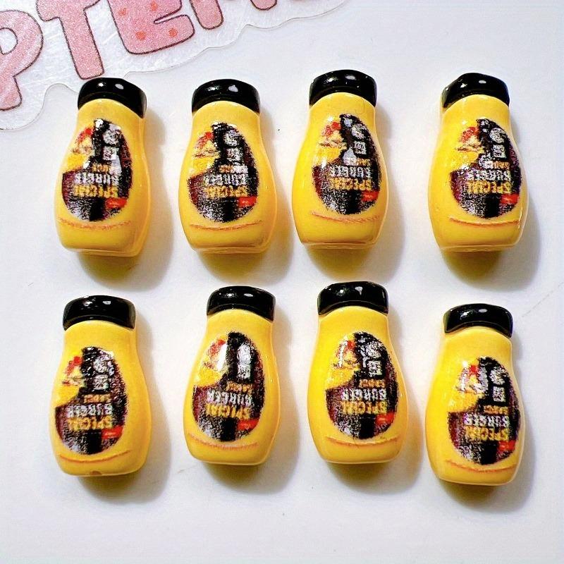 14Counts Miniature Sauce & Condiment Models - Adorable DIY Craft Decor, Play Kitchen Accessories for Phones/Frames/Fridges/Journals (Includes Ketchup/Mustard/Mayo/Soy/BBQ/Syrup/Salad Dressing) - Handmade Mini Food Replicas, Play Set