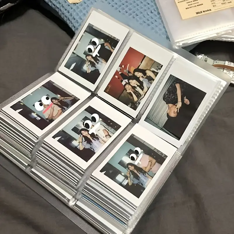 This is a minimalist 3-inch photo album that can hold photos measuring 2.55 x 3.54 inches. It features a frosted transparent design and 84 album pages, making it perfect for storing game cards and recording memories. Suitable for families and schools.