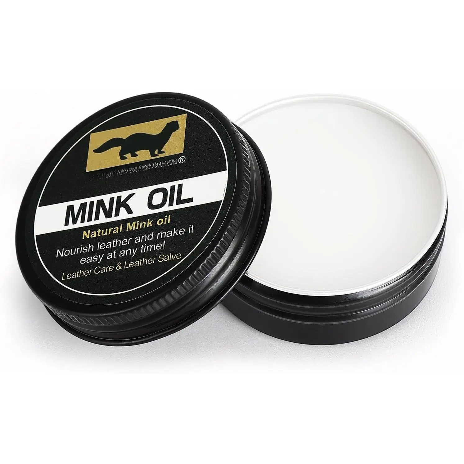 Small  Oil Leather Conditioner,  Leather Cleaner Wax Polish for Leather Bags, Purses, Shoes, Boots, Jacket, Belt, Saddle