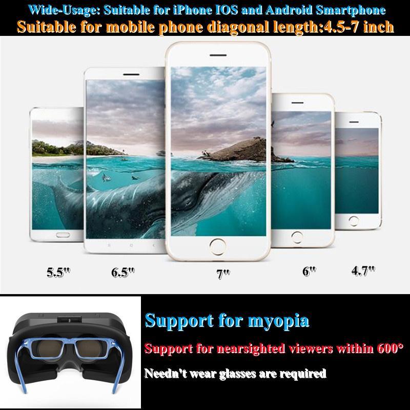Shinecon Virtual Reality Viar 3D VR Glasses Device Helmet Lenses Headset Goggle Smart Wearable For Smartphone Cell Phone Mobile Realidade VR Goggles detail 4