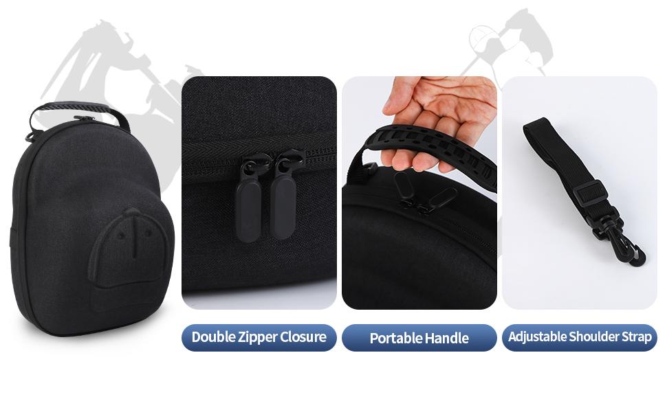 SUNDAY MIRTH Hat Travel Case, Hard Hat Carrier Organizer with Clip & Glasses Storage, Holds 6 Baseball Caps for Home/Travel - Black SUNDAY MIRTH Hat Travel Case, Hard Hat Carrier Organizer with Clip & Glasses Storage, Holds 6 Baseball Caps for Home/Travel - Black