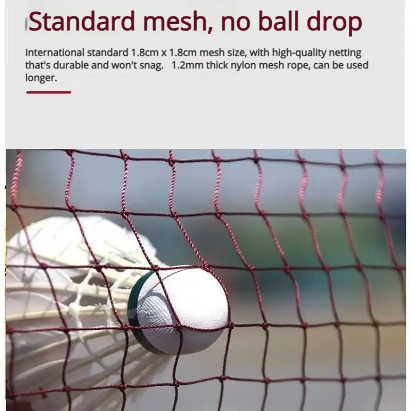 Training Badminton Net Bag Set, Durable Sports Equipment for Practice, Ideal for Indoor & Outdoor Use, Essential for Athletes